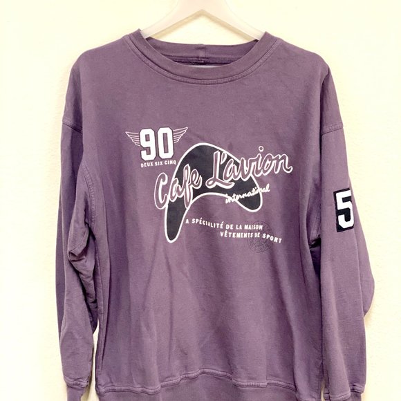 Vintage Nine O‎ Two Six Five Hollywood-Inspired Purple Sweatshirt - Size S/M - Picture 2 of 5